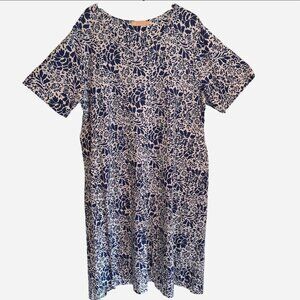 Women's plus size 2X 100% cotton short sleeve midi dress, new without tags.